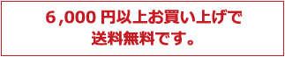 6,000�߰ʾ太�㤤�夲������̵���Ǥ���